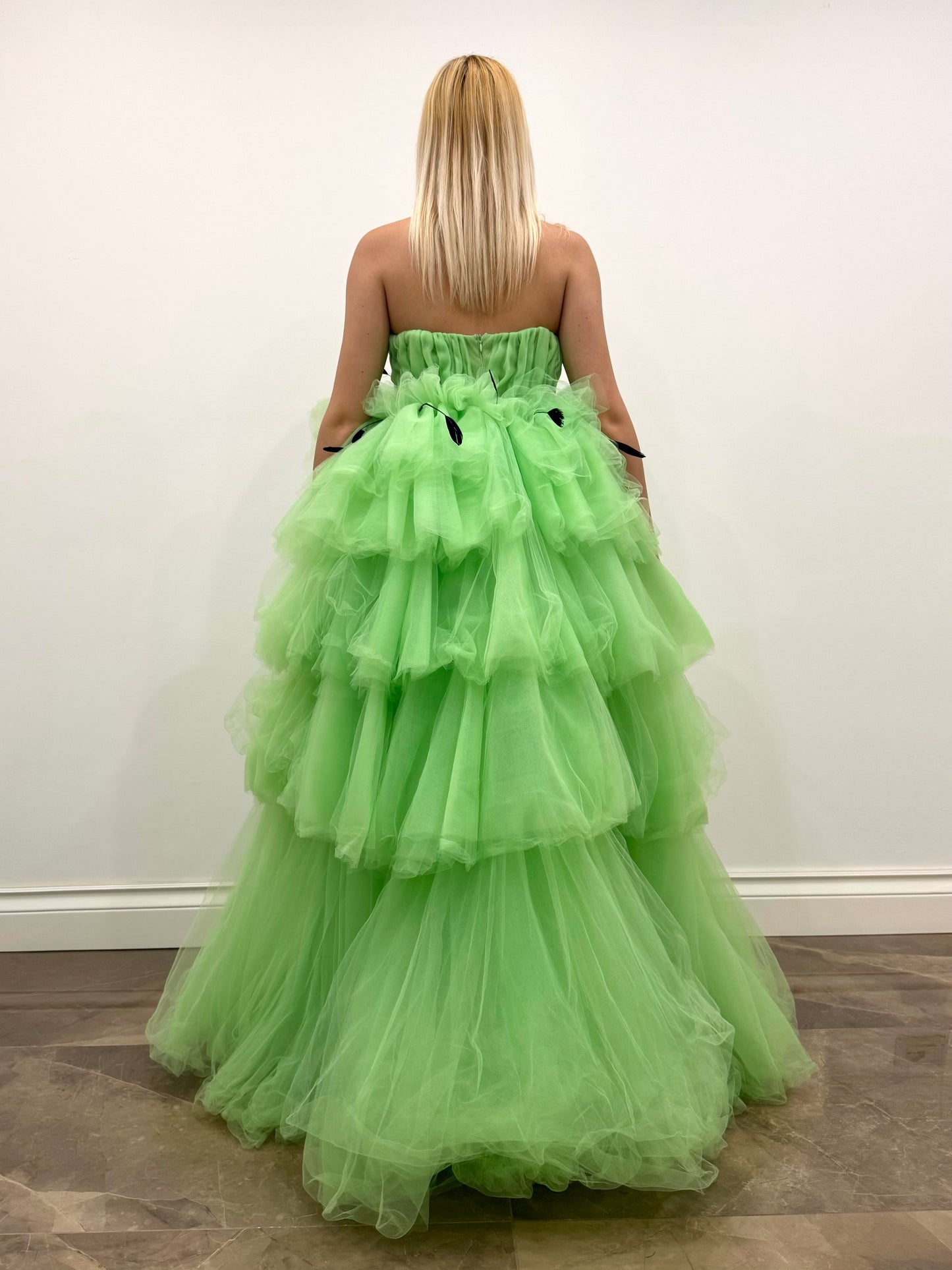 GREEN TULLE DRESS