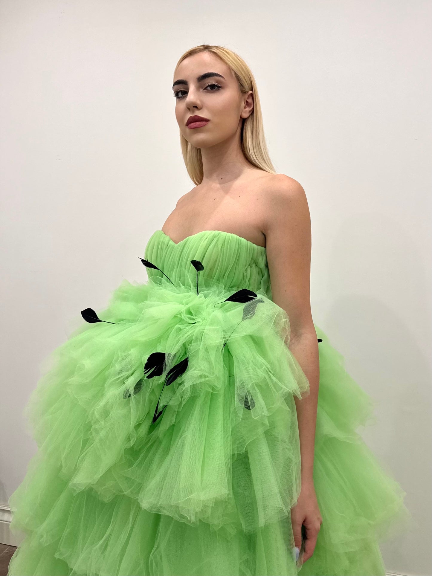 GREEN TULLE DRESS