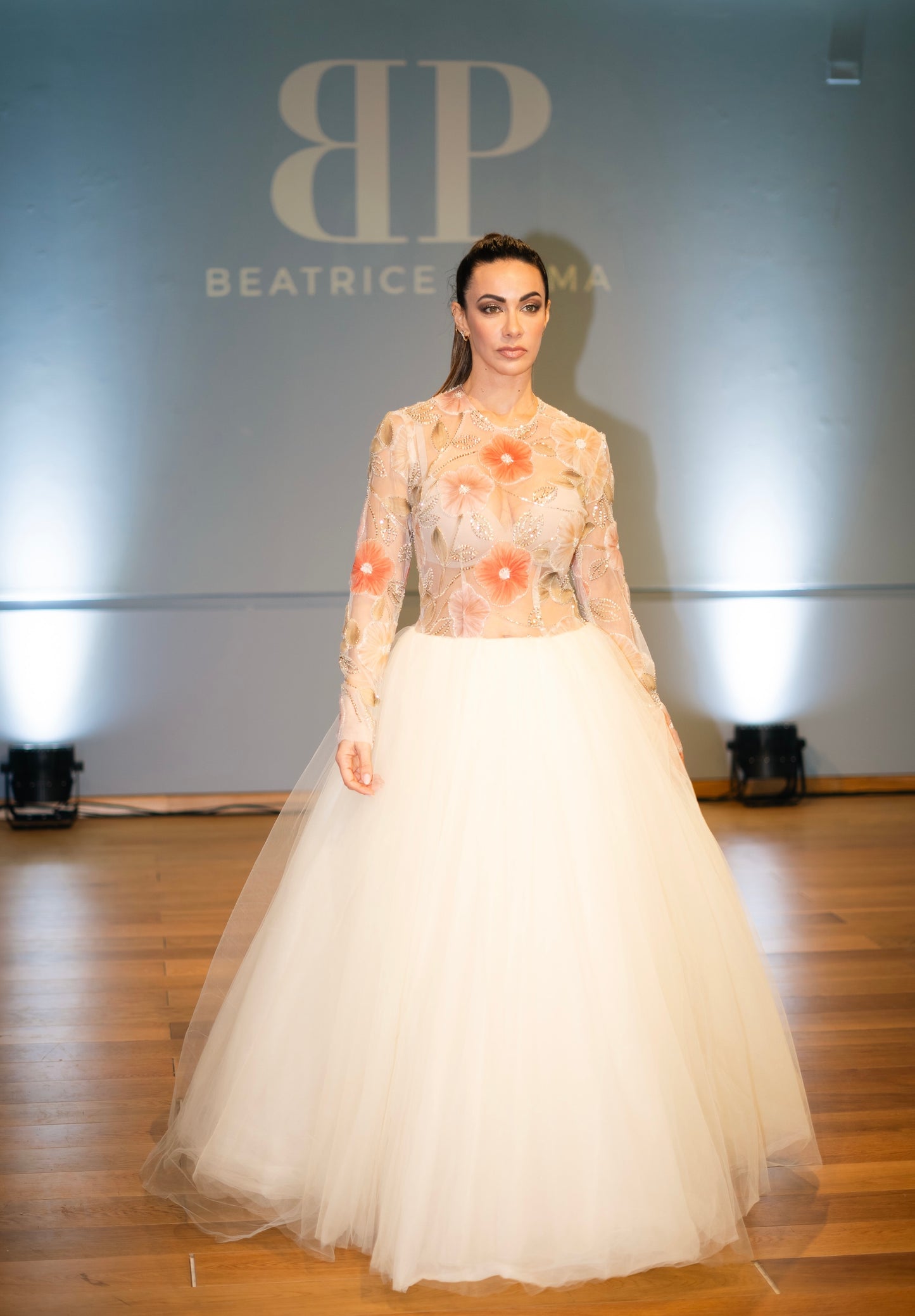 EMBROIDERED TULLE DRESS