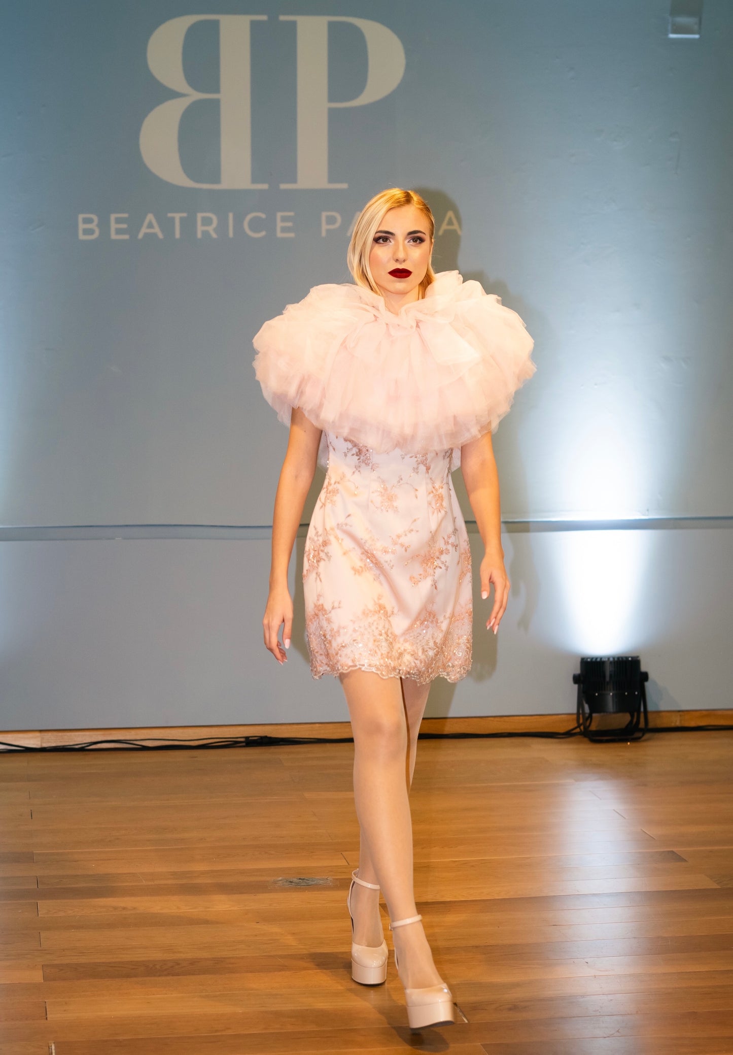 TULLE EMBROIDERED DRESS