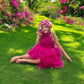 3D FLOWER TULLE DRESS