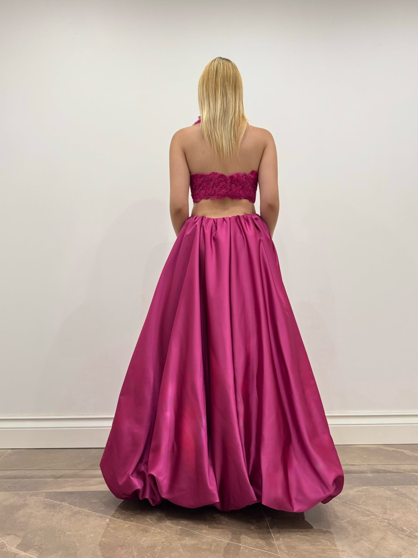 CUT OUT FUCSIA DRESS
