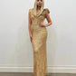 GOLDEN ROSE LONG DRESS