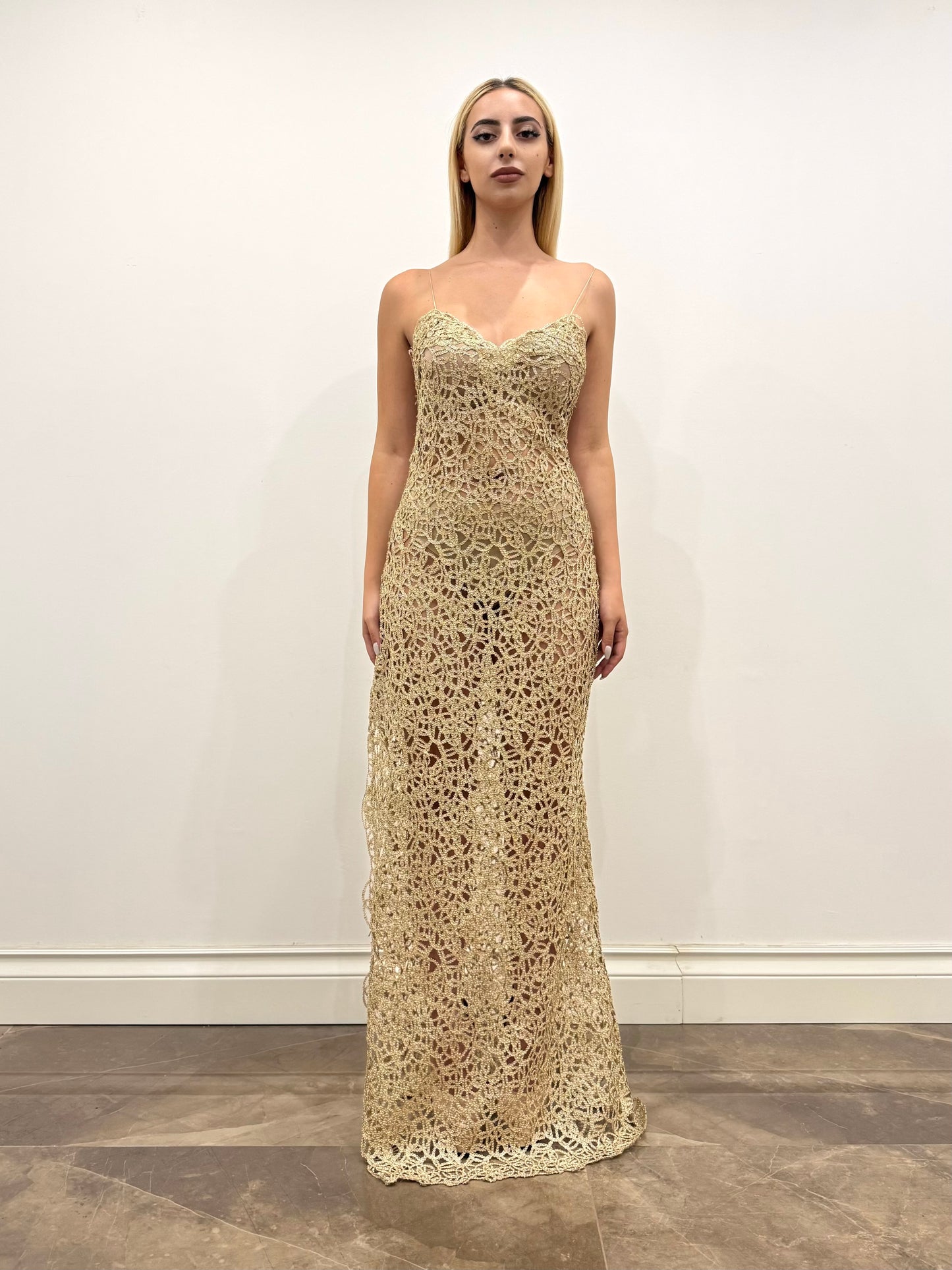 GOLD THREAD DRESS