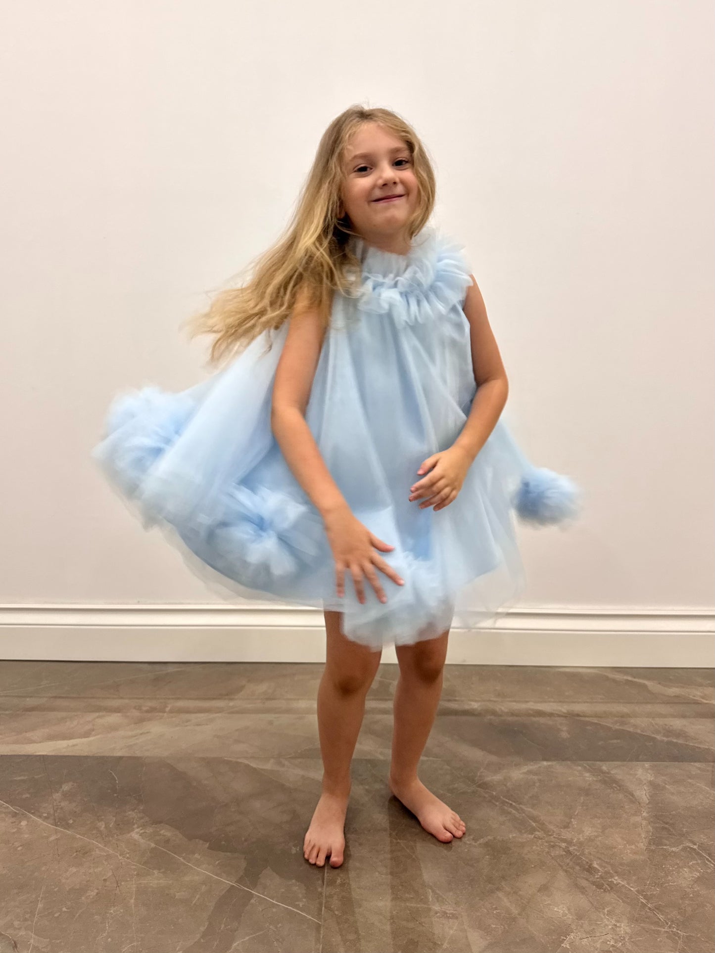 BABY BLUE TULLE DRESS
