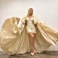 IVORY TAFFETA CAPE