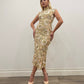 EMBROIDERED GOLD DRESS