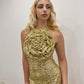 GOLDEN ROSE SHORT DRESS
