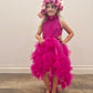 3D FLOWER TULLE DRESS