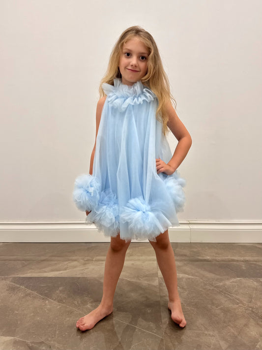 BABY BLUE TULLE DRESS