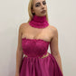 CUT OUT FUCSIA DRESS