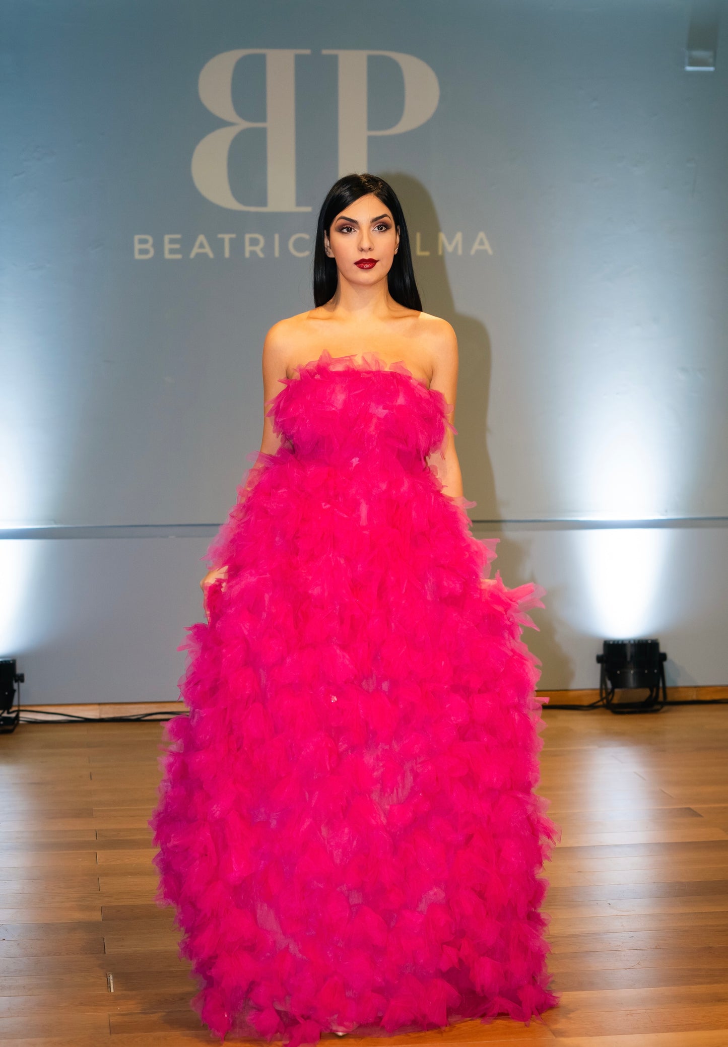 3D FLOWER TULLE DRESS