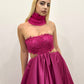 CUT OUT FUCSIA DRESS