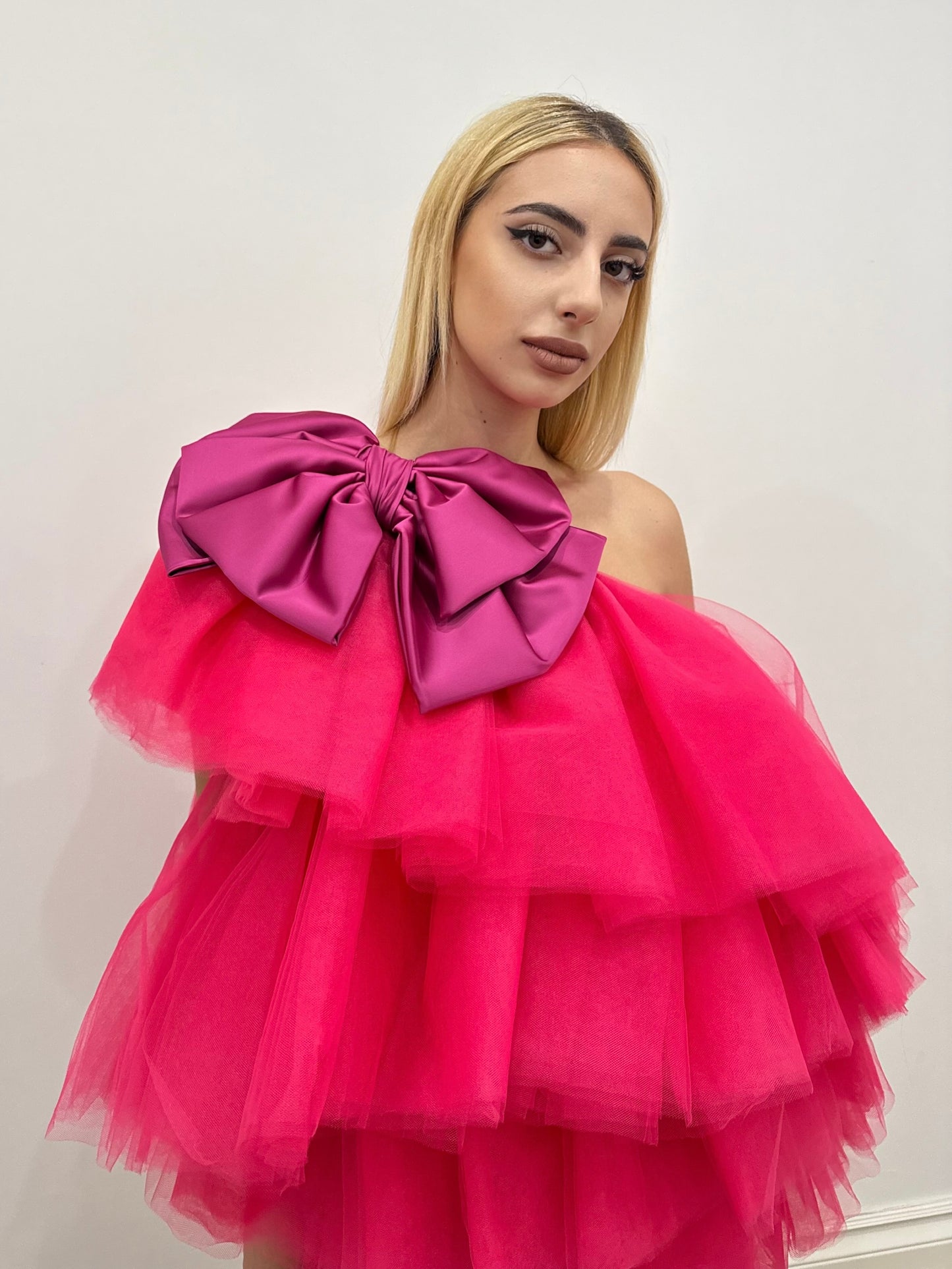 BOW TULLE DRESS