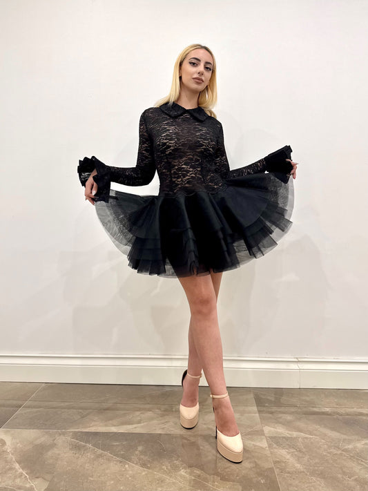 BLACK LACE DRESS