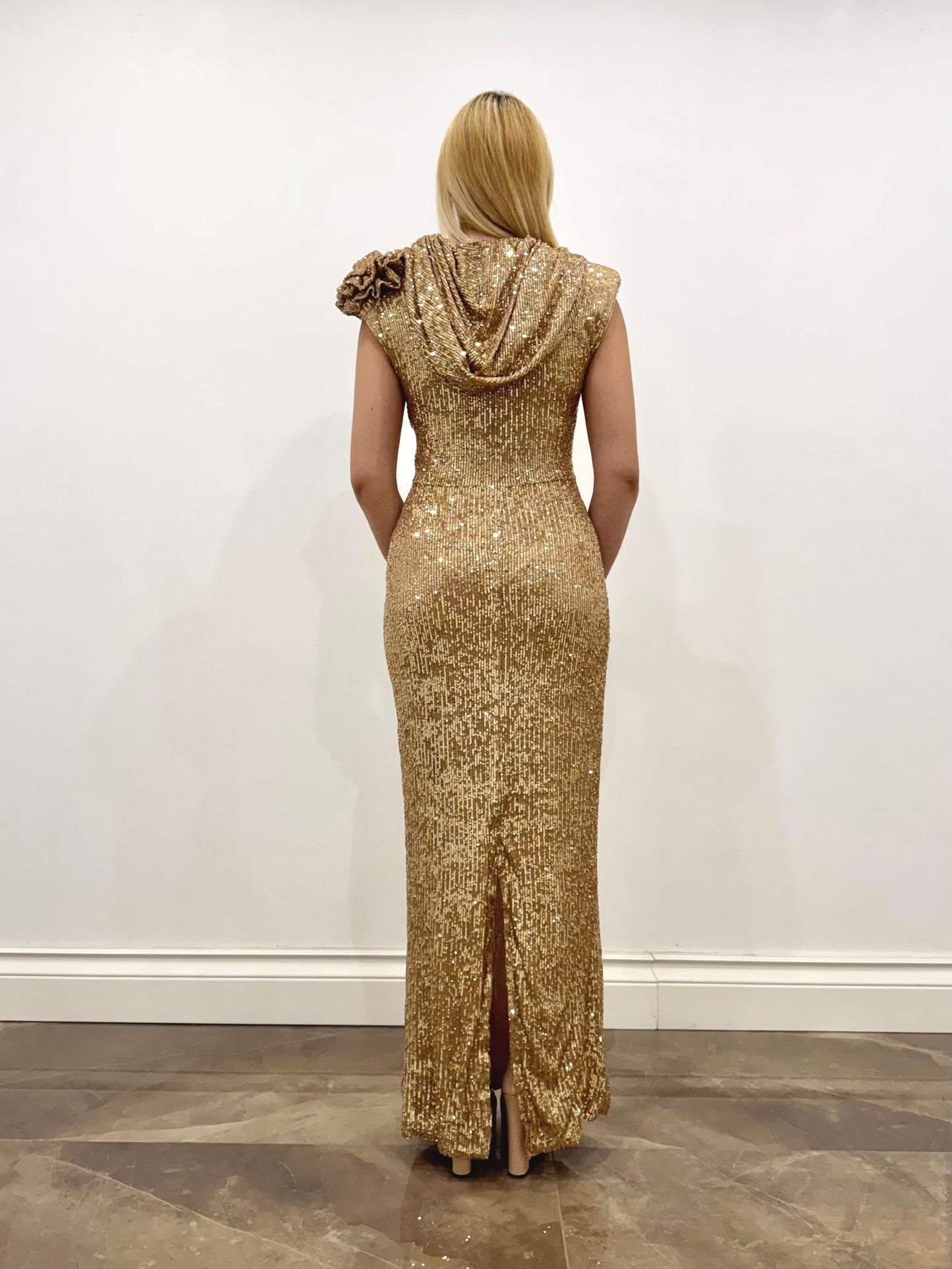 GOLDEN ROSE LONG DRESS