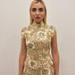 EMBROIDERED GOLD DRESS