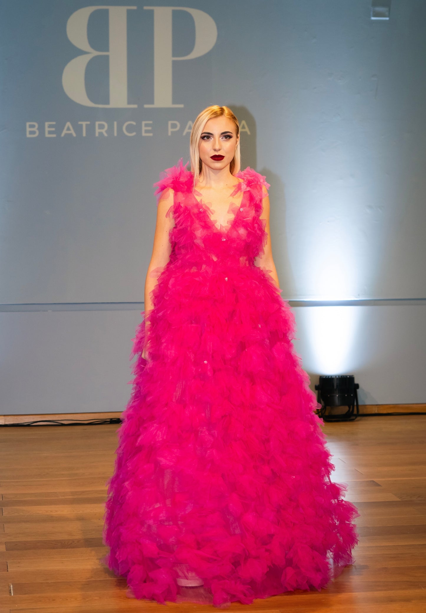 3D FLOWER TULLE DRESS