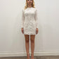 WHITE SHORT CRYSTAL DRESS
