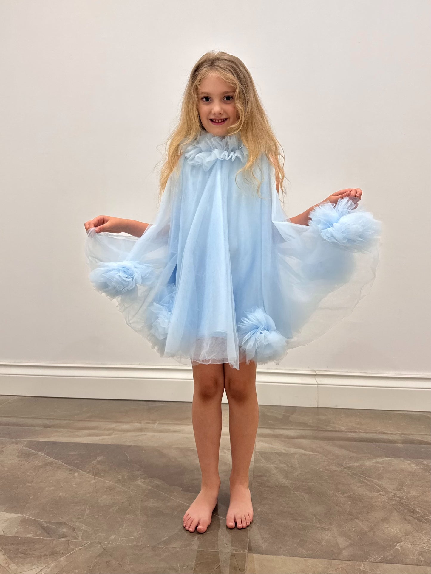 BABY BLUE TULLE DRESS