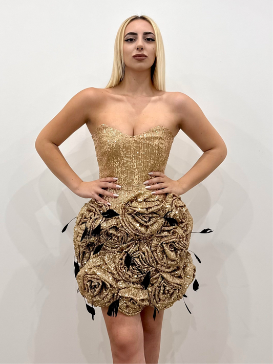 GOLDEN ROSES DRESS