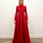 VINIL RED LONG DRESS