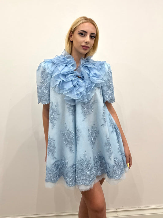 SKY BLUE SHORT DRESS
