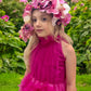 3D FLOWER TULLE DRESS